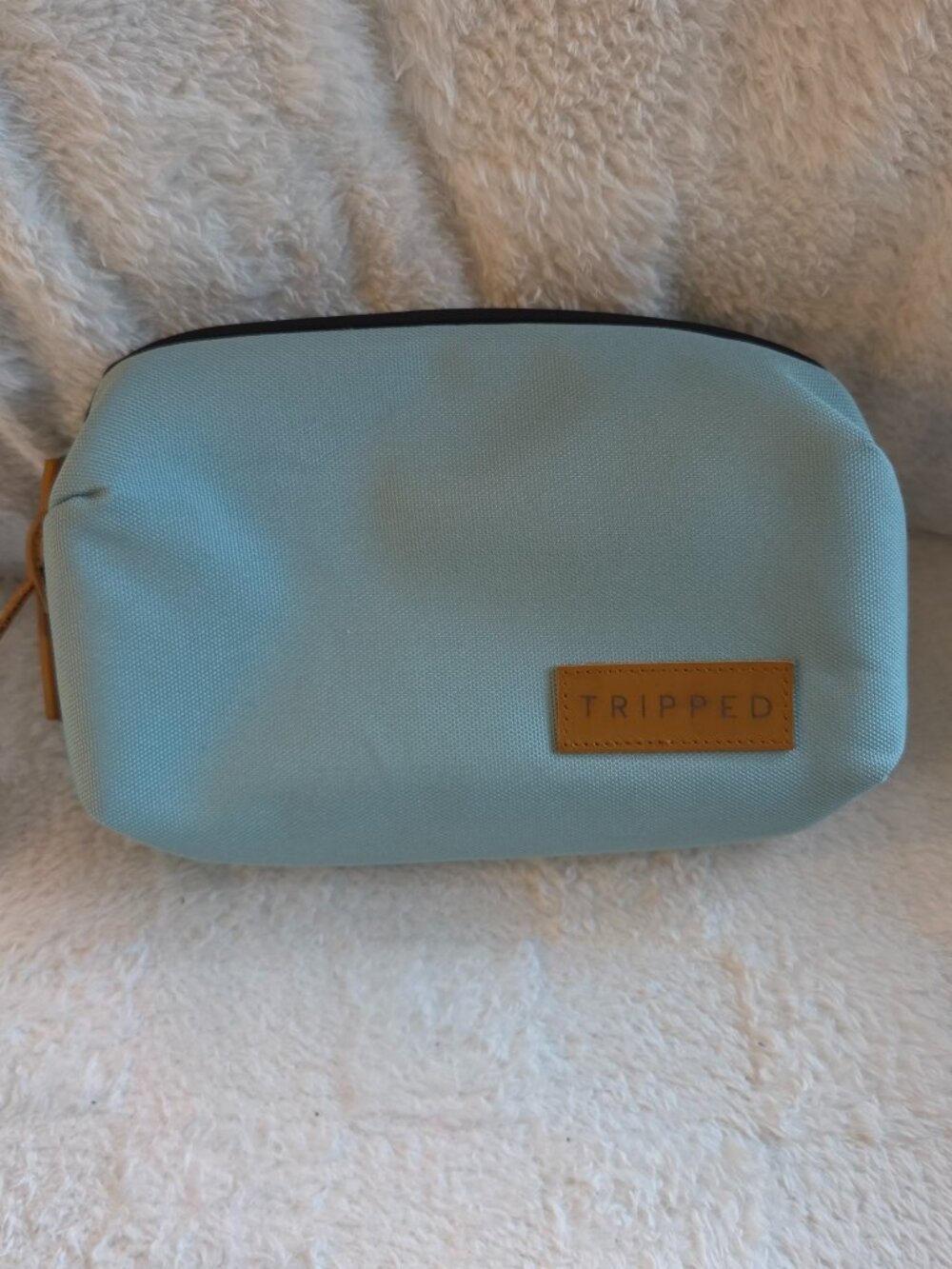 TRIPPED Travel Gear Tech Organizer Pouch, Dusty Teal, New